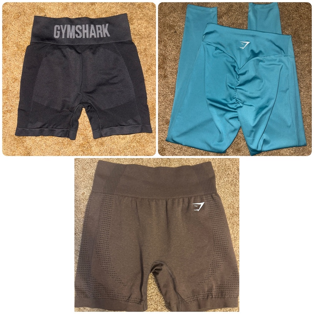 Gymshark Women's Charcoal Bike Short bundle